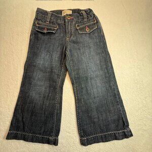 Baby Gap Wide Leg Jeans Adjustable Waist- Girls Size 3T